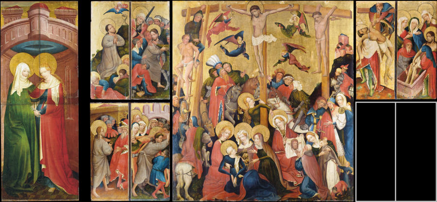 Crucifixion Altarpiece, so-called St. Peter’s Church Altarpiece van Mittelrheinischer Meister um 1420