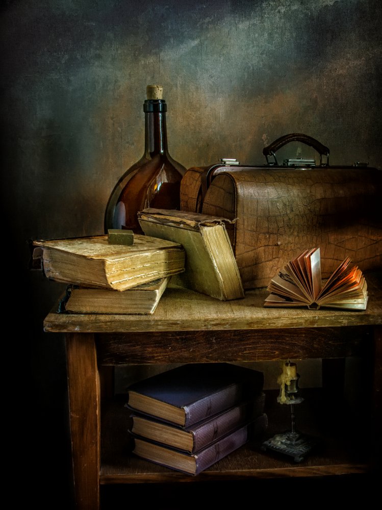 still life with books. van Mykhailo Sherman