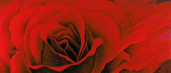 The Rose, in the Festival of Light, 1995 (acrylic on canvas)  van Myung-Bo  Sim