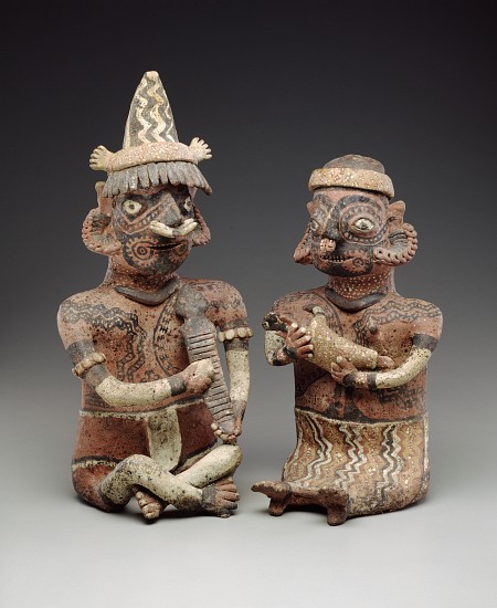 Male and female figure, 100 BC-400 AD van Nayarit