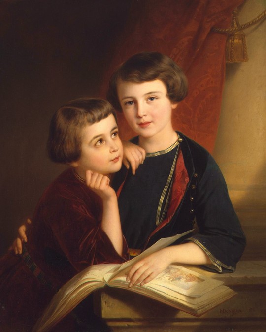 Michail (1839-1897) and Konstantin (1841-1926), the sons of the Chancellor Prince Alexander M. Gorch van Nicaise de Keyser