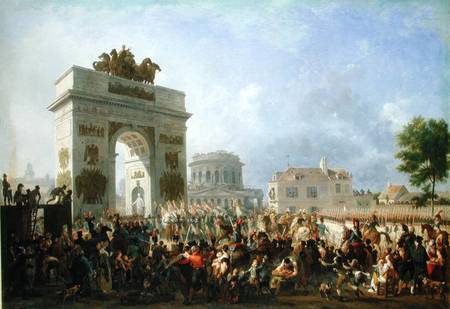 Entry of the Imperial Guard into Paris at the Barriere de Pantin, 25th November 1807 van Nicolas Antoine Taunay