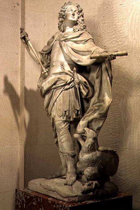 Louis XV of France (1710-74) as Jupiter van Nicolas Coustou