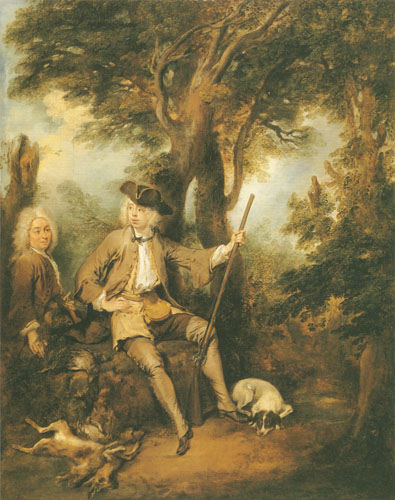 Ein Jäger und sein Diener van Nicolas Lancret