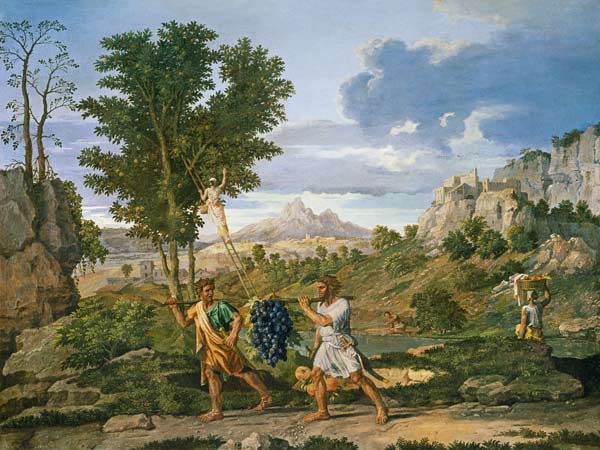 Der Herbst (Die Weinlese) van Nicolas Poussin