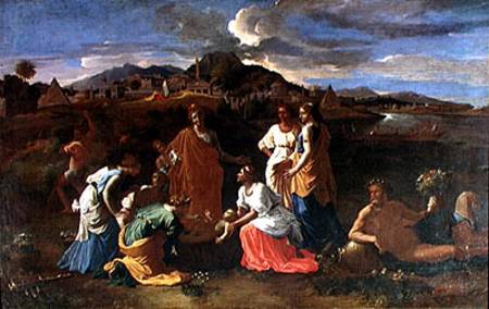 Moses Rescued from the Water van Nicolas Poussin