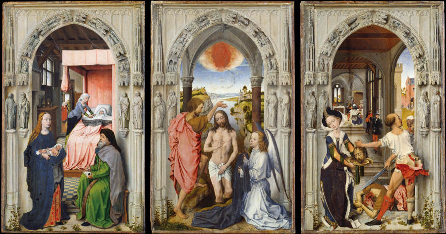 St. John Altarpiece (after Rogier van der Weyden) van Niederländischer Meister um 1510