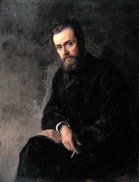 Portrait of Gleb I. Uspensky (1843-1902) van Nikolai Aleksandrovich Yaroshenko