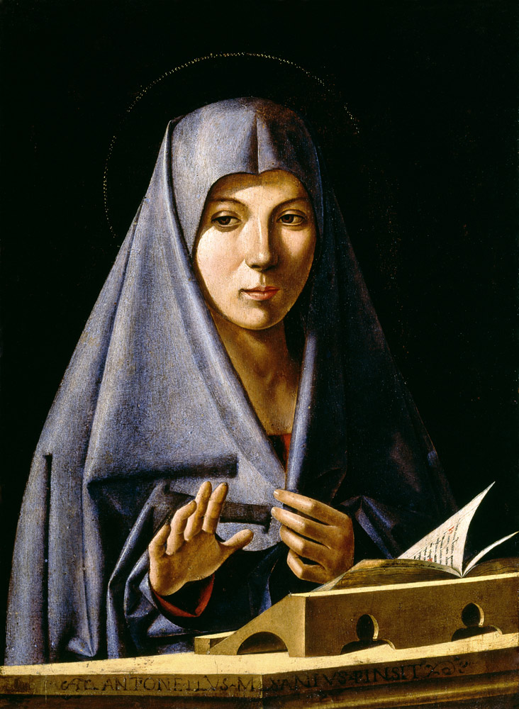 Antonello da Saliba, Maria der Verkuend. van 