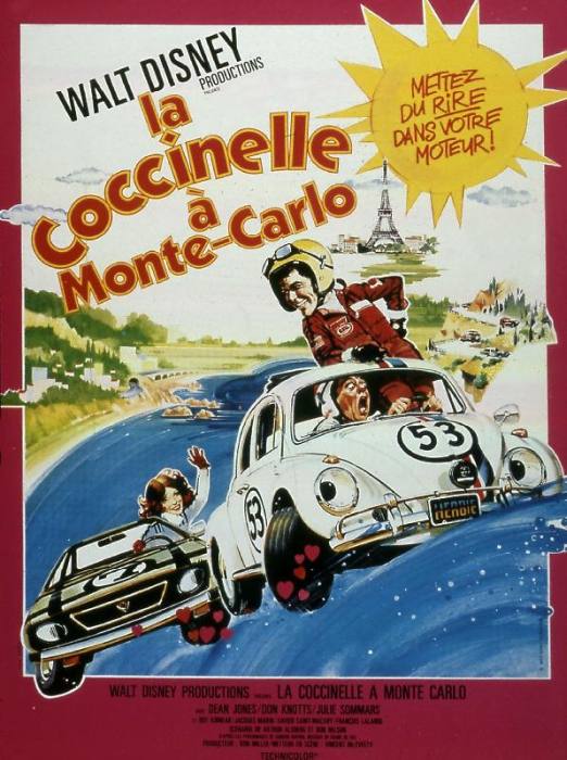 Affiche du film La coccinelle a Monte carlo 1977 de VincentMcEveety avec Dean Jones Don Knotts et Ju van 