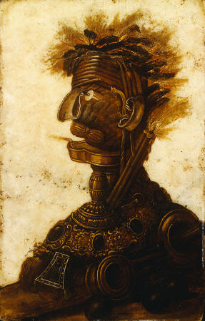 Anthropomorphic Heads Representing One Of The Four Elements - Fire van 