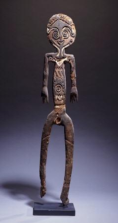 A Papuan Gulf Figure, Bioma, Of Flat Form, From Urama Island