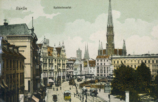 Berlin, Spittelmarkt / Postk. um 1900 van 