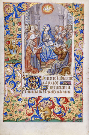 Book Of Hours, Use Of Paris, In Latin With Prayers In French van 