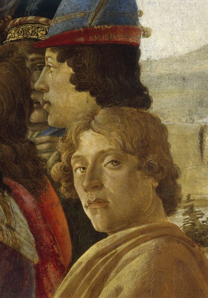 Vermoedelijk een zelfportret van Sandro Botticelli