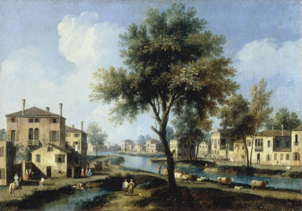 Brenta, Ansicht / Gem.v.Canaletto van 