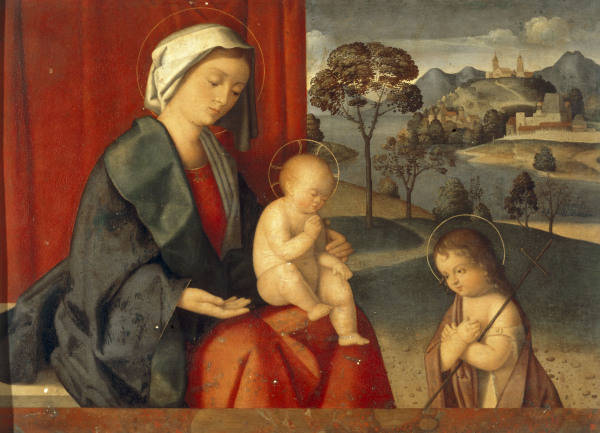 Catena-Nachahmer, Maria mit Kind u.Joh. van 