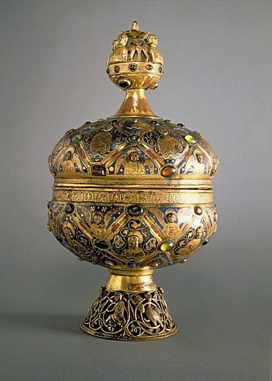 Ciborium, made in Limoges G. Alpais for the Abbey at Montmajour, 13th century (gold, enamel and prec van 