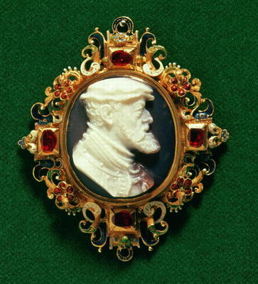 Cameo bearing the portrait of Charles I of Spain (1500-58) Holy Roman Emperor van 