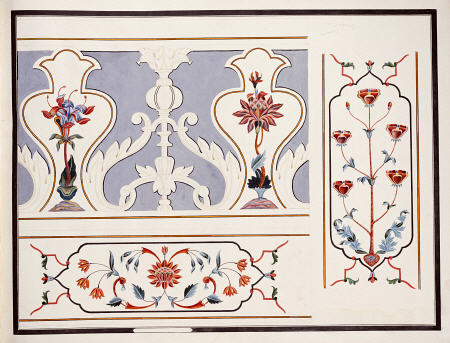 Details Of The Mosaics At The Taj Mahal van 