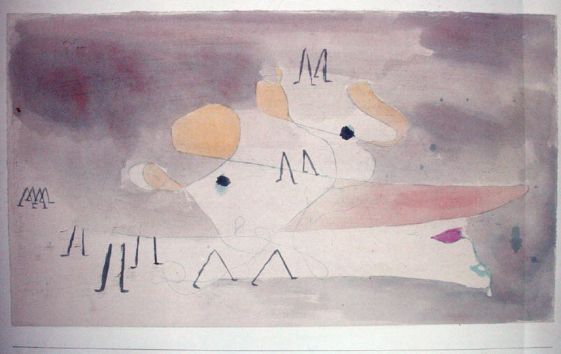 Ghost and followers, 1930 (no 68) (w/c on paper on cardboard)  van 