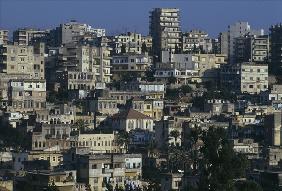 General view of Tripoli (colour photo) 