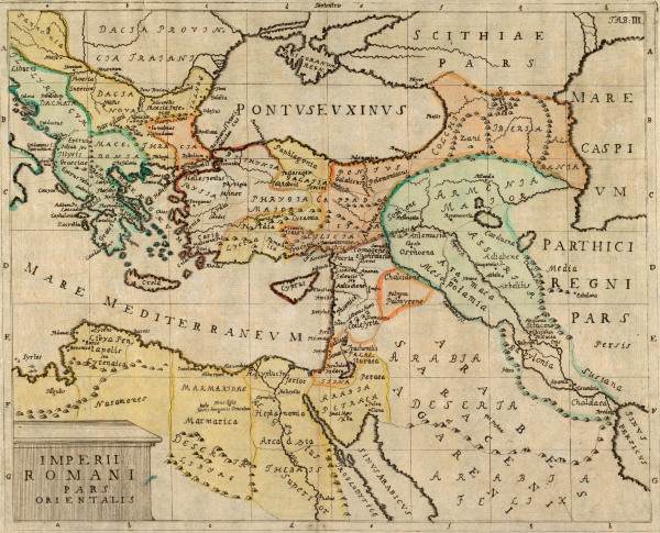 Historic map Roman Empire van 