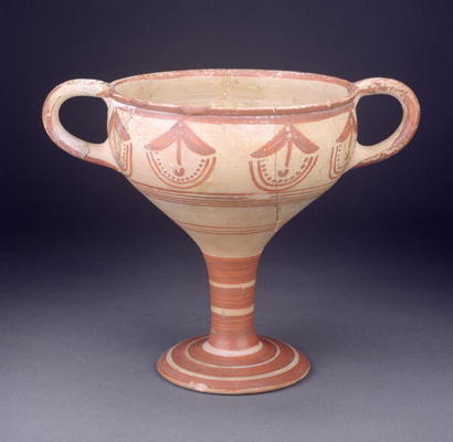 Kylix, Rhodes, Mycenaean, Greece, c.1500 (painted earthenware) van 