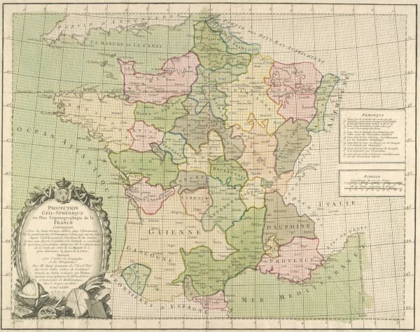 Map of France 1775 van 