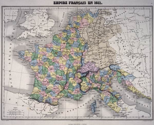 Map of France van 