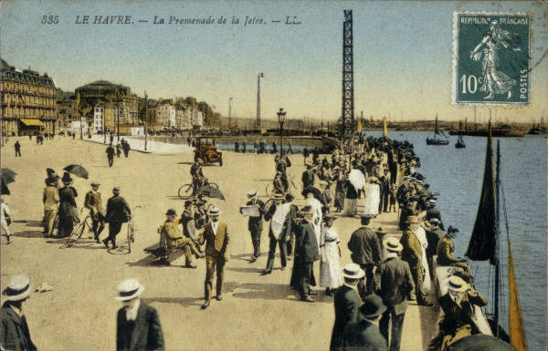 Le Havre, Promenade de la Jetee / Postk. van 