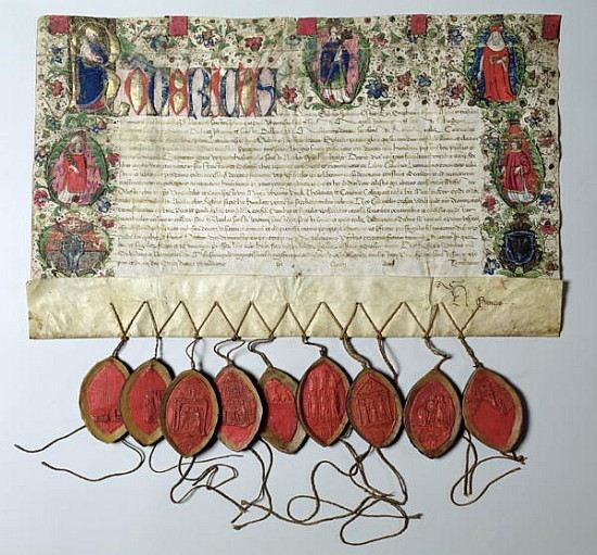 Letter of Indulgence to the Church of St. Nicolas, 22nd June 1484 van 