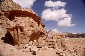 Lawrence of Arabia''s house during his occupation of Wadi Rum in 1917