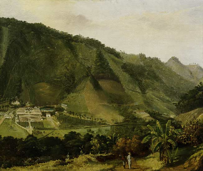 Martinique, Landschaft / Gemaelde 19.Jh. van 