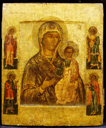 Mother Of God Smolenskaia, Possibly Novgorod School van 