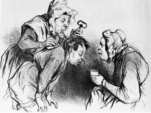 Nasenbluten / H.Daumier van 