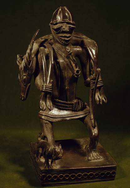 Nigeria, bronze industry, sculpture van 