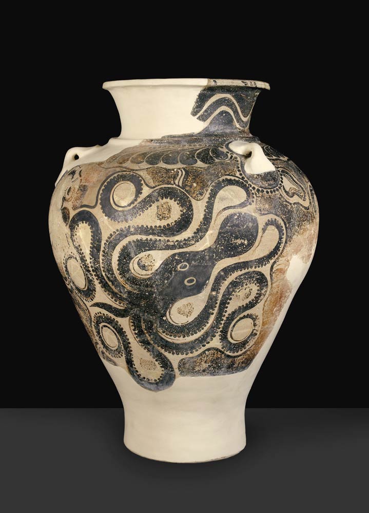 Pithos with octopus design, from Knossos, Crete, late Minoan period II, c.1450-1400 BC (painted eart van 