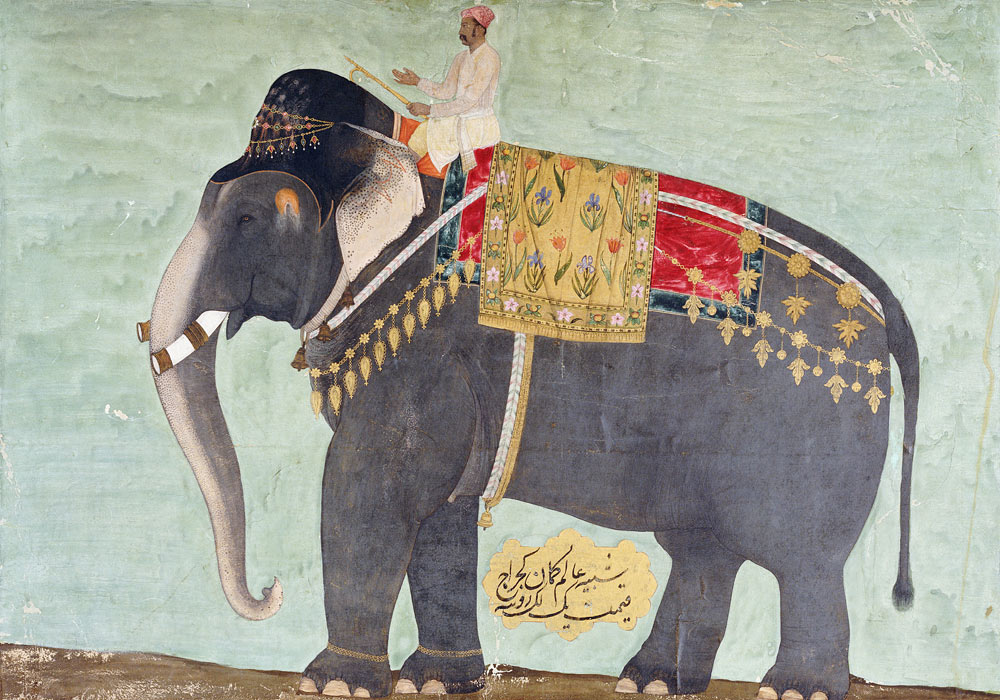 Portrait Of The Elephant  ''Alam-Guman Gajraj'' van 
