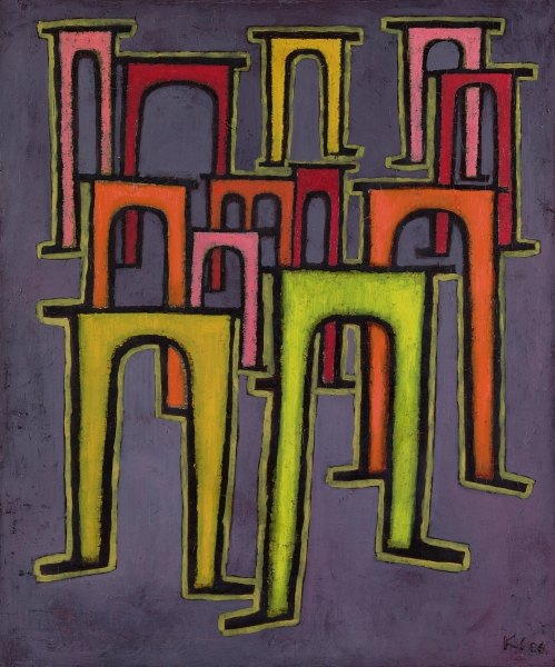 Revolution of the Viaduct, 1937 (no 153) (oil on primed cotton)  van 