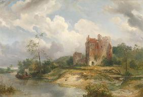 River Landscape with Ruin