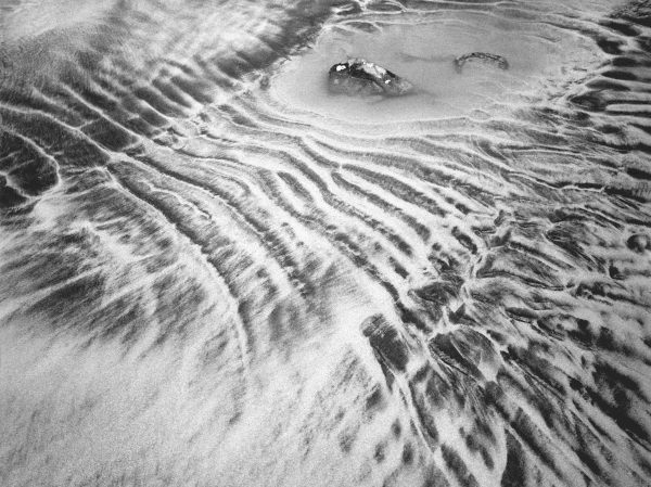 Sand pattern, Porbandar (b/w photo)  van 