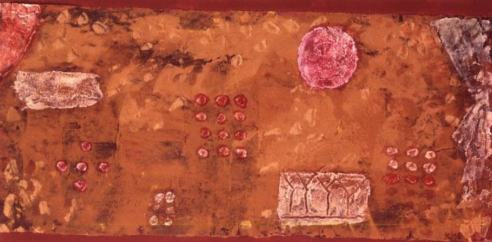 Still Life with Casket, 1931 (no 49) (wax paint and oil on paper on cardboard)  van 