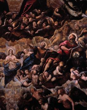 Tintoretto, Paradies, Ausschnitt