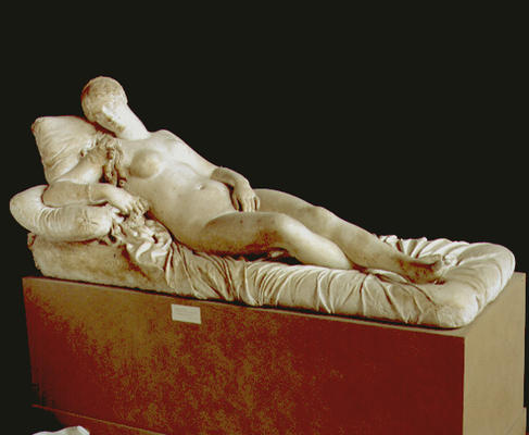 The Venus of Titian, sculpture by Lorenzo Bartolini (1777-1850) (plaster) van 