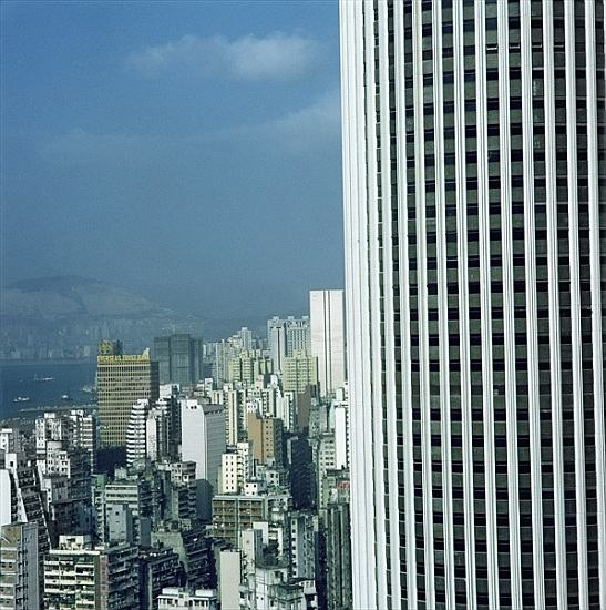 View of Hong Kong from Bowen Road van 