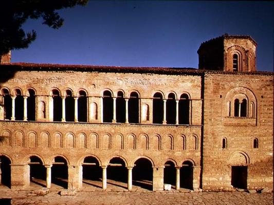 View of the West Portico facade constructed under Archbishop Grigorios, 1313-17 (photo) van 