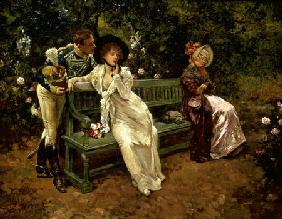 ''Why Hesitate?''  Henry Gillard Glindoni (1852-1913)