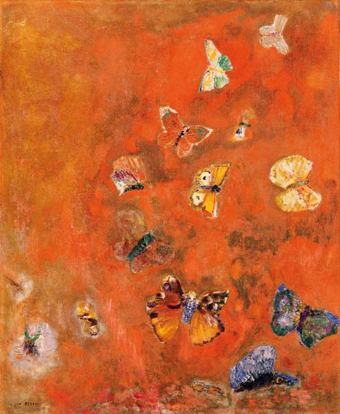 Evocation of Butterflies van Odilon Redon