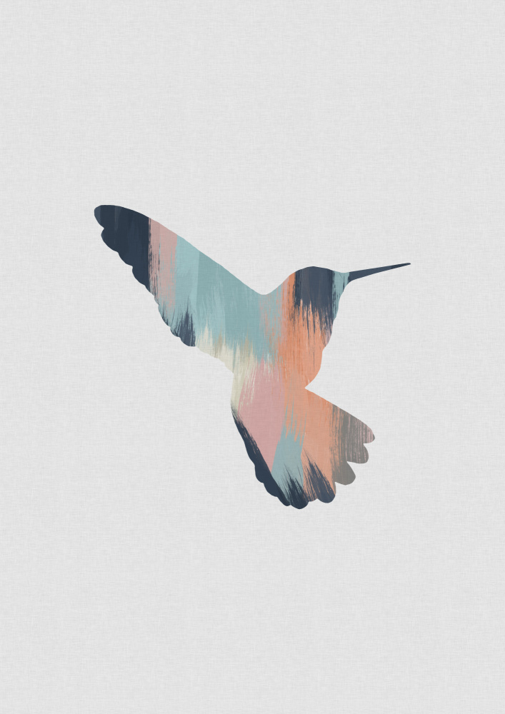 Pastel Hummingbird Ii van Orara Studio